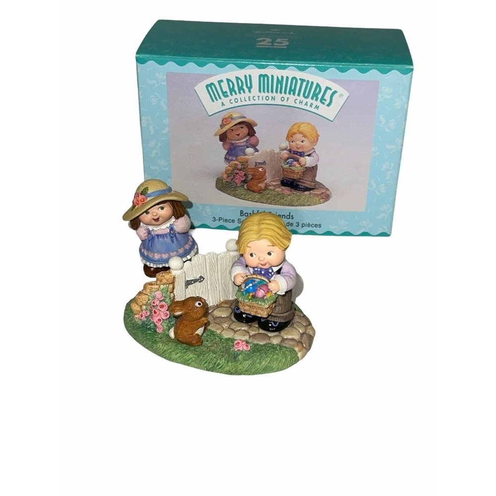 Hallmark Merry Miniature Bashful Friends Set of 3 Easter Basket, Bunny, …